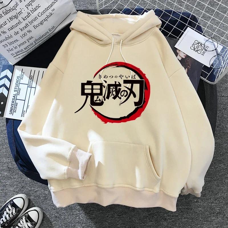 Demon Slayer Japanese Anime Hoodie 2000s Japanese Style Y2k Men's Fashion Casual Hoodie Harajuku Cartoon Hoodie