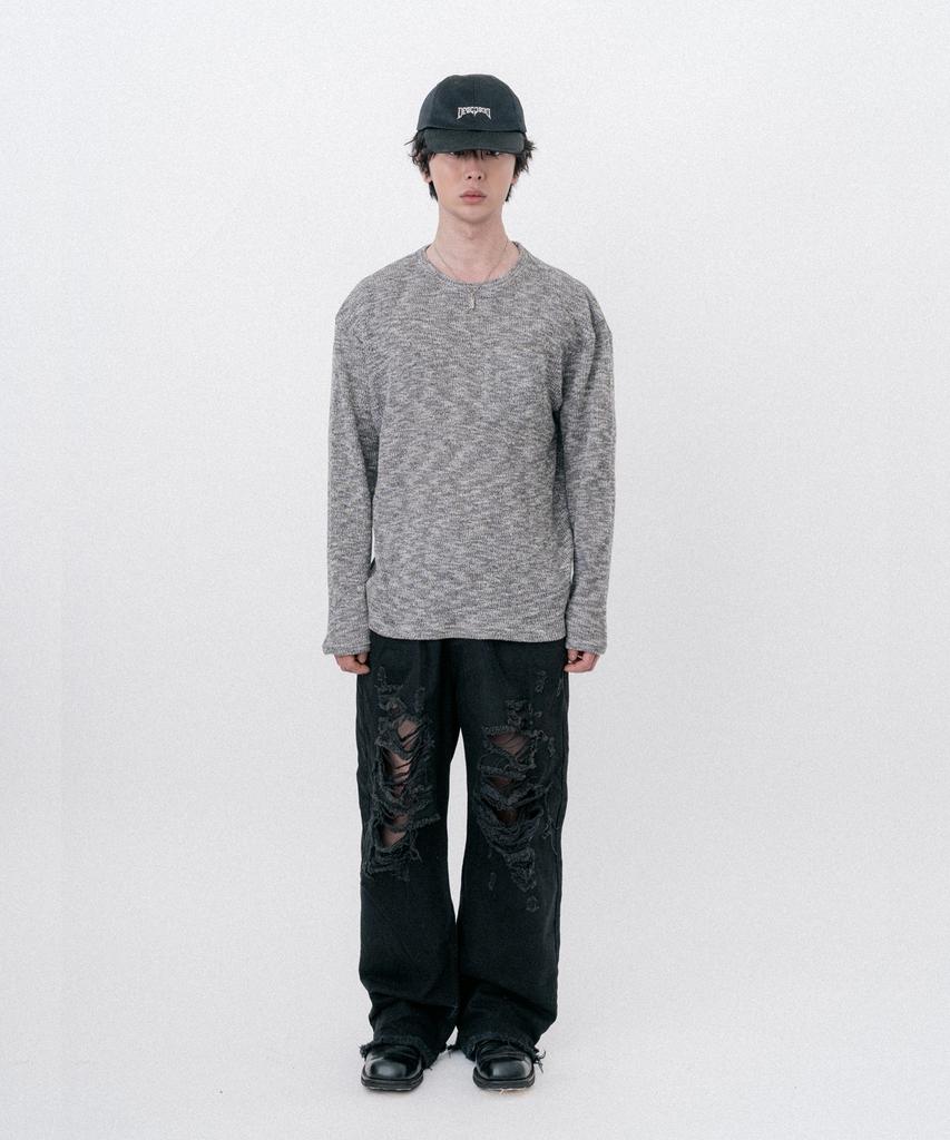 VASTIC Heathered Pocket Knit_Gray