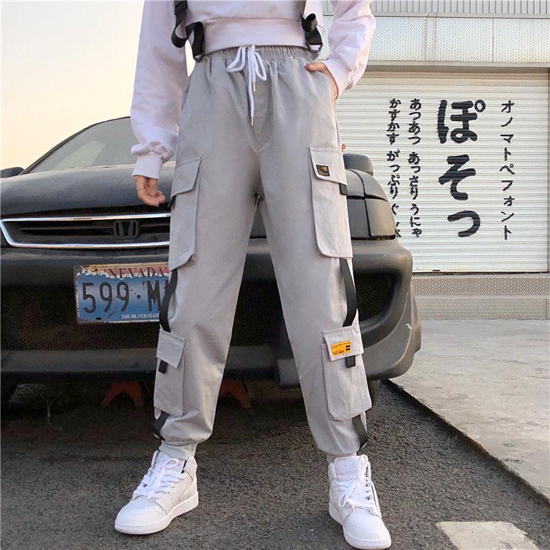 Loose Cargo Pants Women Casual Joggers 
