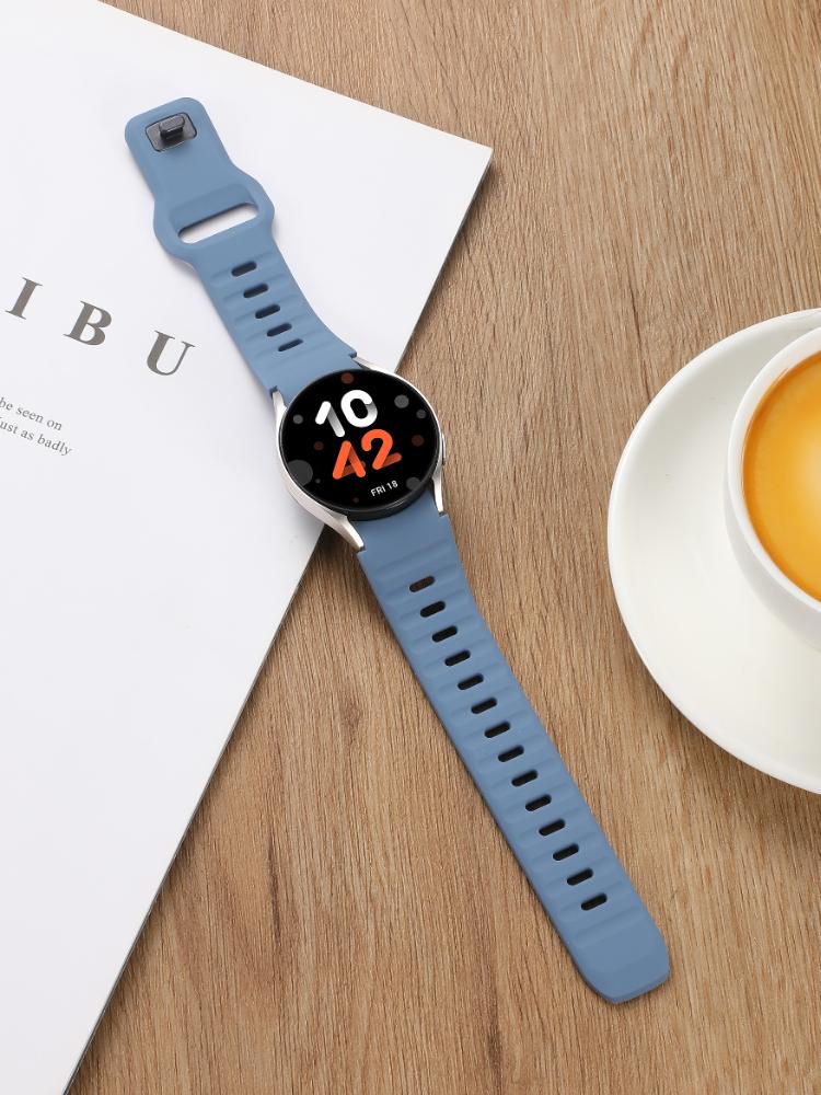No Gap Sport Silicone Strap For Samsung Galaxy Watch 7/FE/6/5/4 44mm 40mm Bracelet Watchband Watch 6-4 Classic 47mm 43/46mm Belt