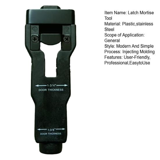 Door Latch Mortise Tool Fits 1-3/4" or 1-3/8" Thick Door Help Remove Material to Install Door Latch Accurate Professional Door Latch Installation Kit