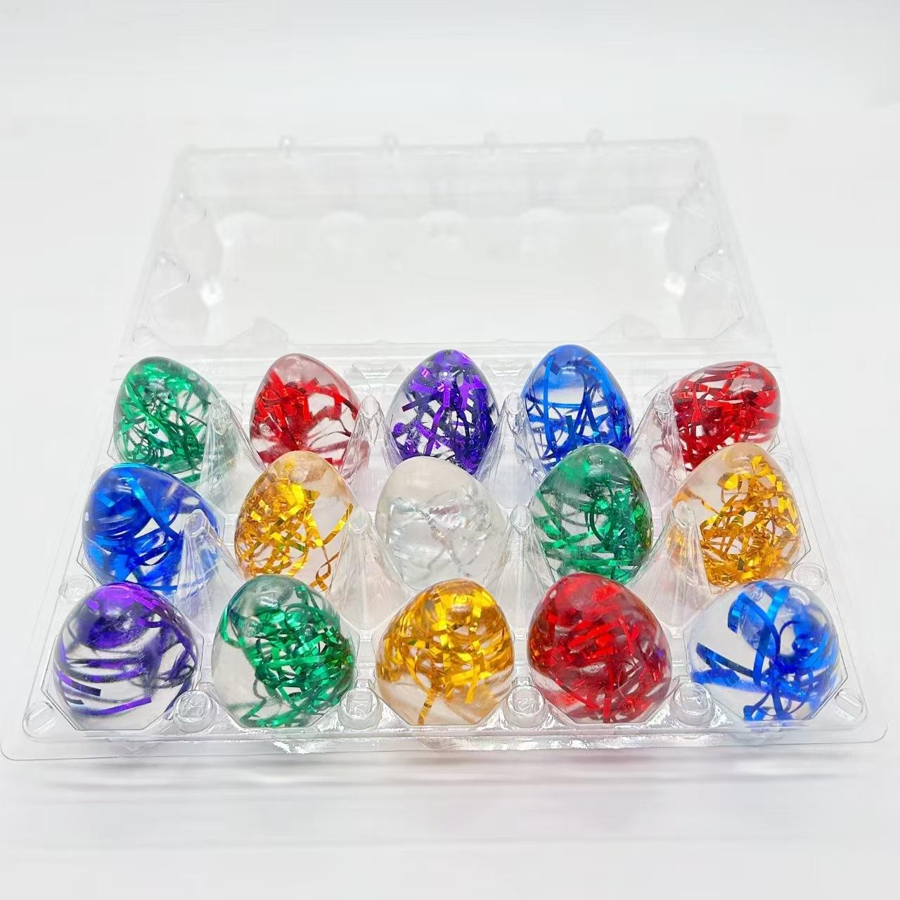 Easter Egg Maltose Pinch Music Children Decompression Toy Maltose Colored Gemstones Decompression Toy 1 piece