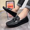 Mode Luxus Flats Große Größe 48 Herren Quasten Slipper Slip On Bootsschuhe Retro Brogues Fahrschuhe Luxusmarke Italienischer Designer Mokassins