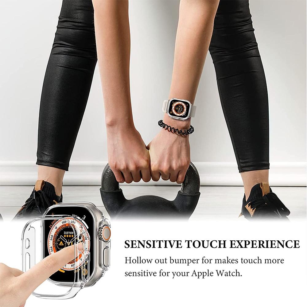 Relojový základ pro Apple Watch Ultra 49 mm, ochranná dura de PC, Marco hueco, parachoques pro iwatch 8 Pro/Ultra