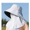 Summer Breathable Ponytail Hat – Solid Face Mask Cap – Lightweight & Sun Protection – Perfect for Outdoor Gardening Travel