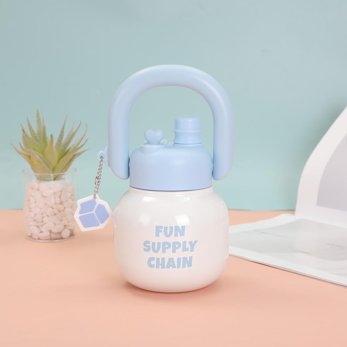 

Large-Capacity Double-Drink Insulated Bottle – Girls and Couples Portable Tea & Water Separator 650ml