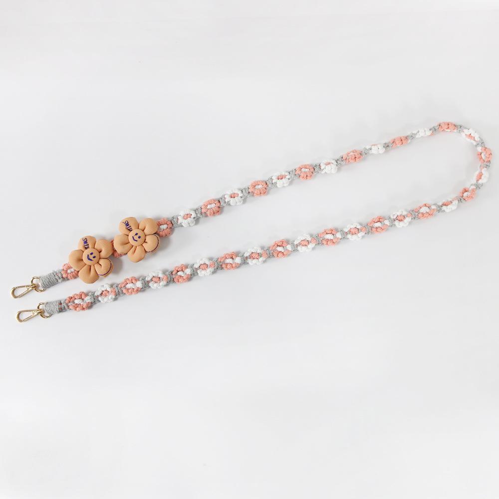 Bohemian Daisy Flower Woven Phone Lanyard - Colorful, Fashionable & Versatile