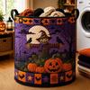 Halloween Quilted Cotton Laundry Basket Storage Organizer Home