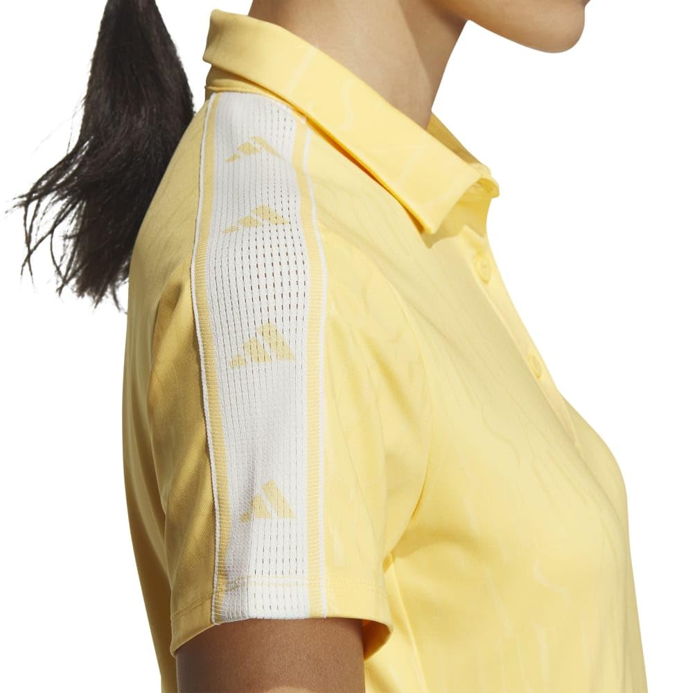 Golf Embossed Graphic Shirt for Semi Spark [Adidas Golf] HEAT.RDY Women,
