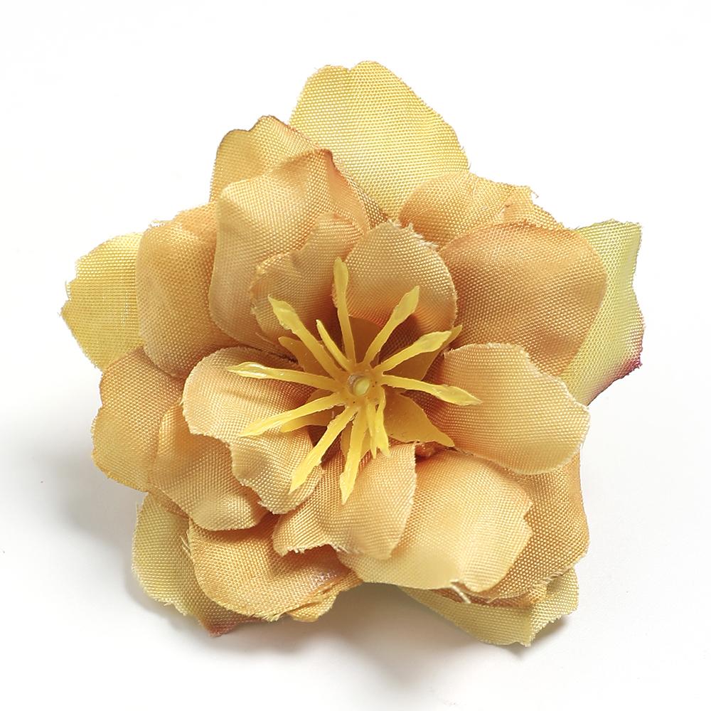 5/10Pcs Artificial Flowers Heads 5.5cm Fake Flowers for Home Decor Garden Wedding Decoration DIY Craft Wreath Gift Accessories