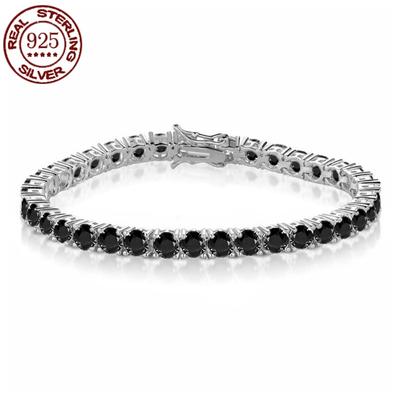 100% Real S925 Silver Gold Plated Inset 5A Grade Zircon Sparkling Fashion Bracelet Exquisite Jewelry Gift