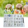 Yousheng Nature Scavenger Hunt Board with Magnifying Glass Compass Ruler Kids Students Wooden Scavenger Board Outdoor Nature Exploration Tools
