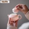 115ml Pink Jade Porcelain Teapot Boutique Tea Infuser Pot Tea Maker Kettle With Filter Chinese Tea Teaset Supplies Decoration