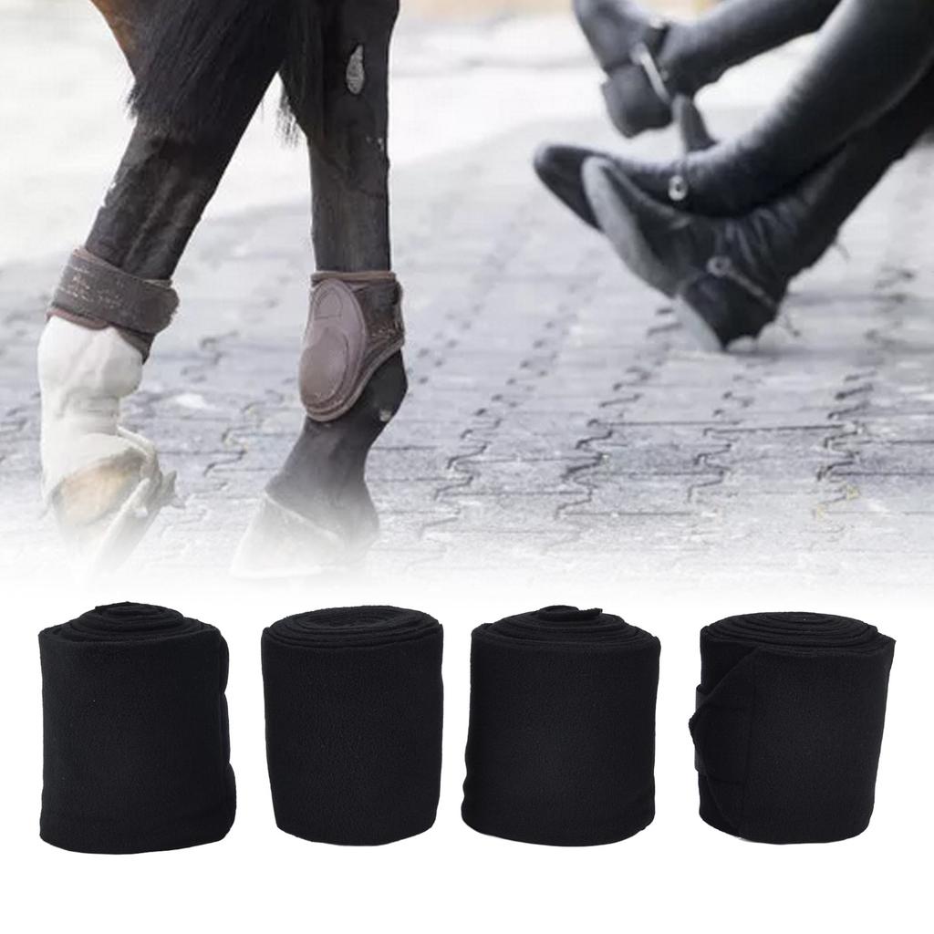 4Pcs Horse Leg Warp Self Adhesive Breathable Wear Resistant Animal Leg Bandage for Cows Horses