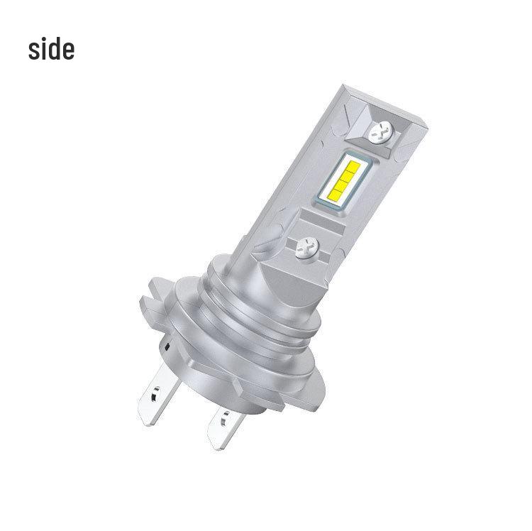Plug-and-Play Mini LED H7 Car Headlight Bulb - High-Brightness Stepless Design
