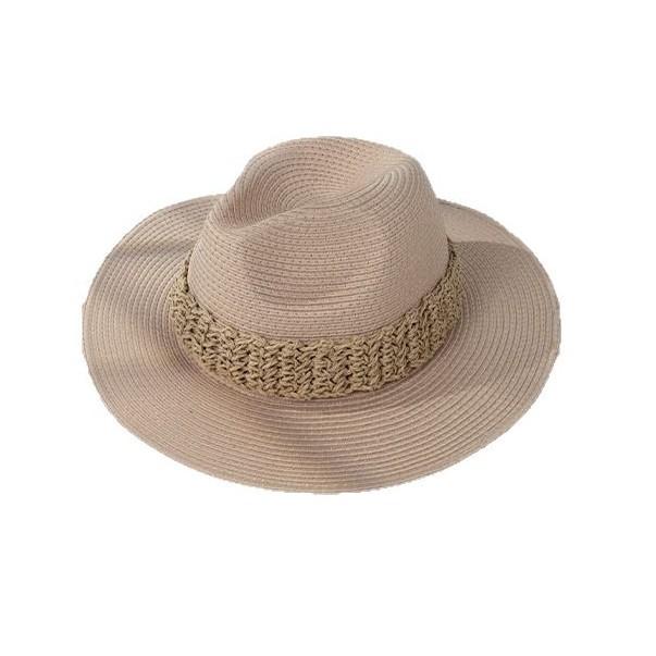 Nouveau Chapeau de Paille Cool Français Simple Vacances Plage Haut de Gamme Été Niche Chapeau Protection Solaire