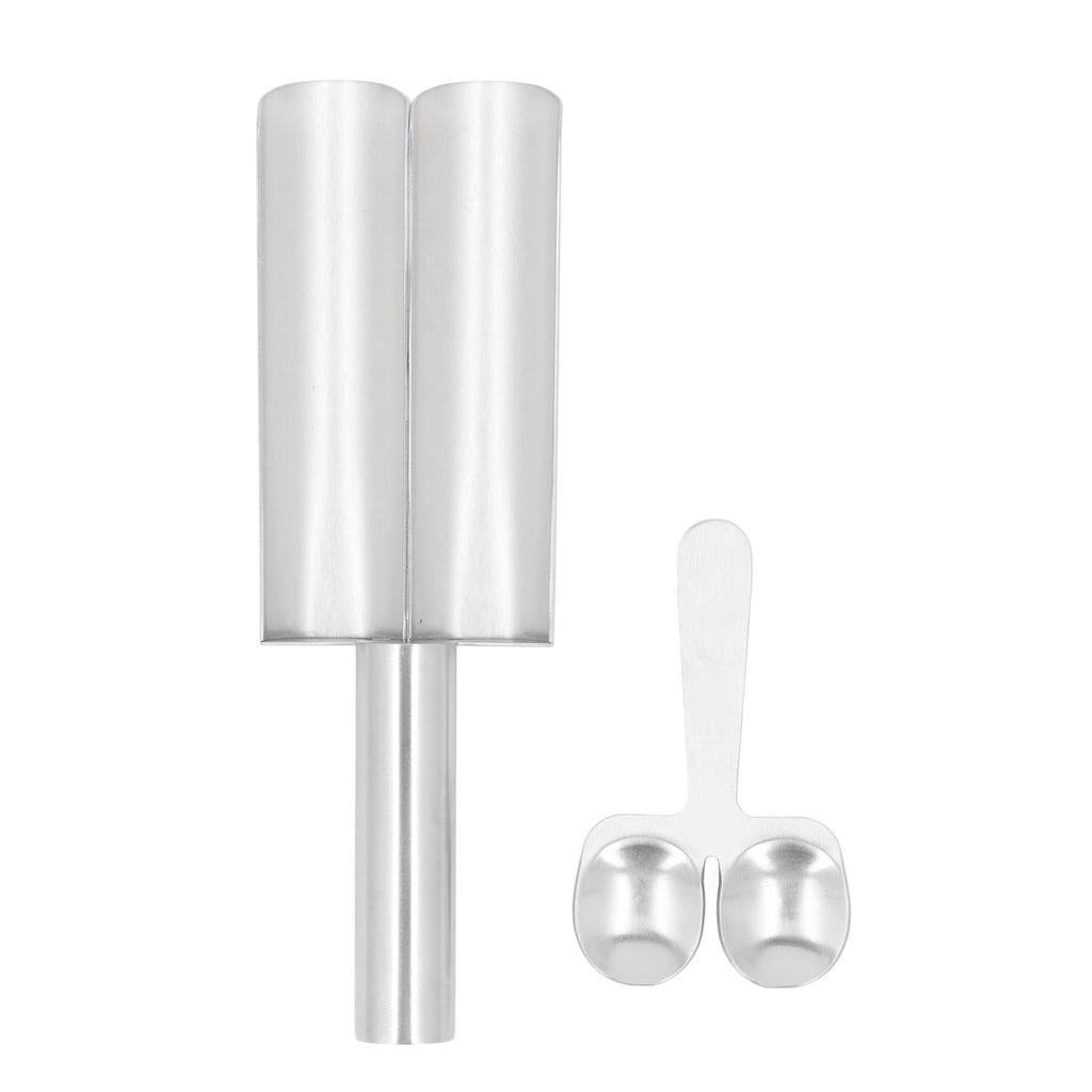 Meatball Maker with Cutting Spoon Stainless Steel Meat Baller Spoon for Kitchen Bar Restaurant 2 Pipe