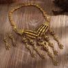 Vintage Skull Gothic Jewelry Set With Alloy Chain And Tassel For Cosplay And Events Costume