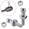 2Pcs M6 M8 Universal Car 10Mm Ball Silver Boot Bonnet Gas Struts Ball Ended End Fitting Pin Joint Valve Spring Holders