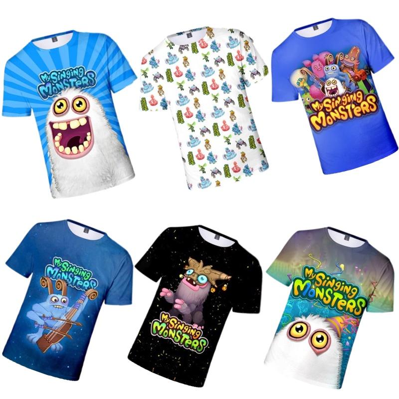 My Singing Monsters Summer T-shirt With Digital Print For Teenagers
