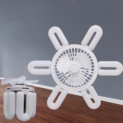 6 Blade LED Collapsible Leaf Light E27 Screw Flying Saucer Light Wide Voltage Fan Lights