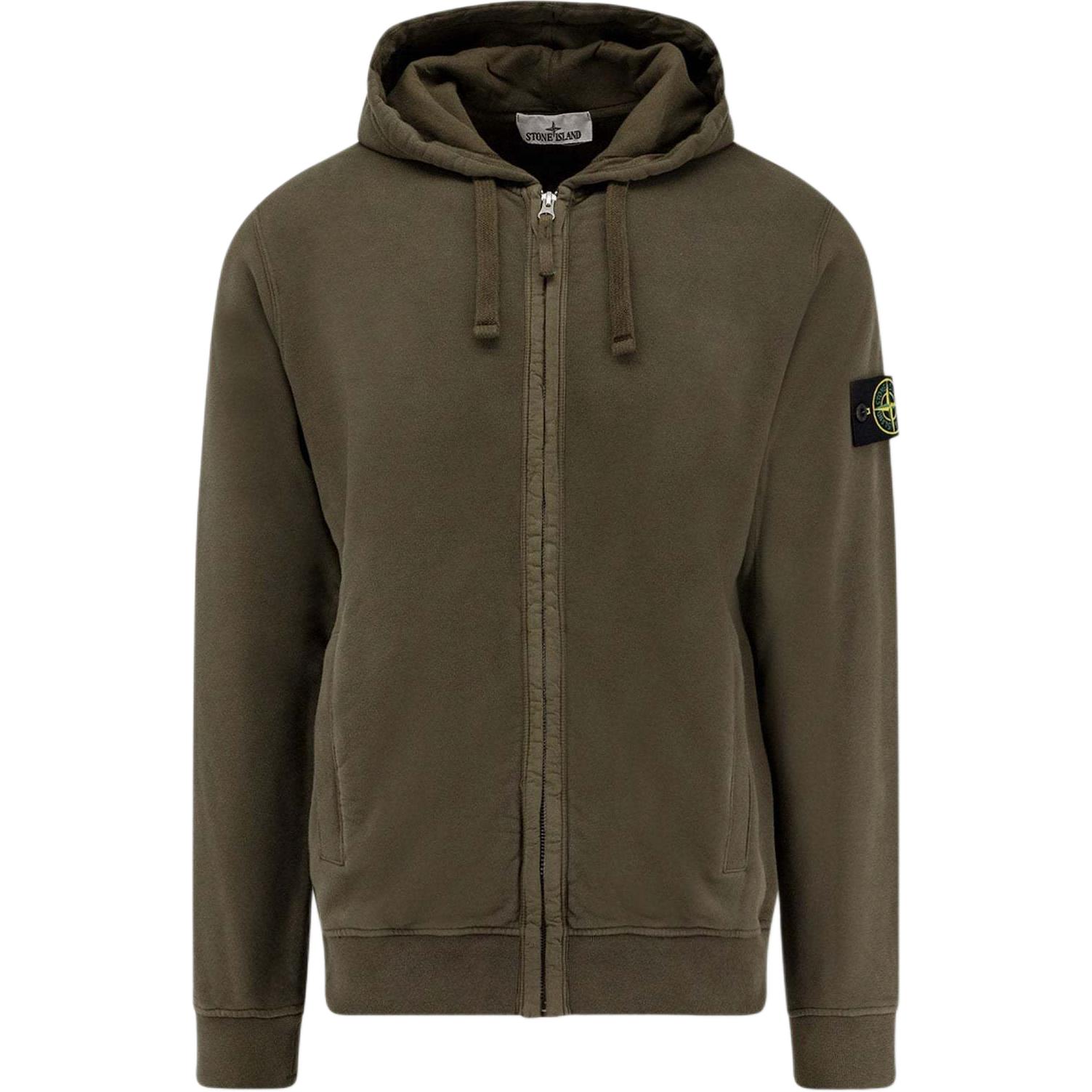 

STONE ISLAND Съемная нашивка с логотипом Толстовка на молнии с капюшоном и длинными рукавами Мужская куртка K2S156100067S0A20-V0054 L