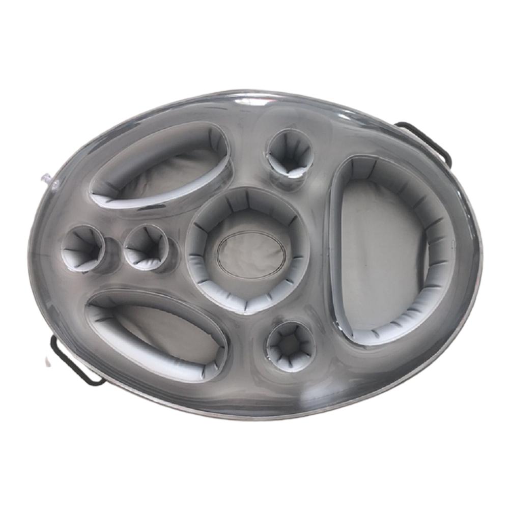 Portable Summer Party Bucket Cup Holder Inflatable Floating Drink Holder Multiple Holes Beverage