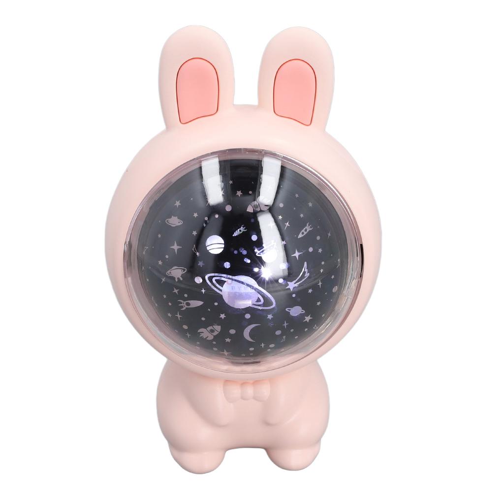 Star Projector Light Rabbit Shape Soft Light Projector Night Light for Home Bedroom Living Room 5V Pink
