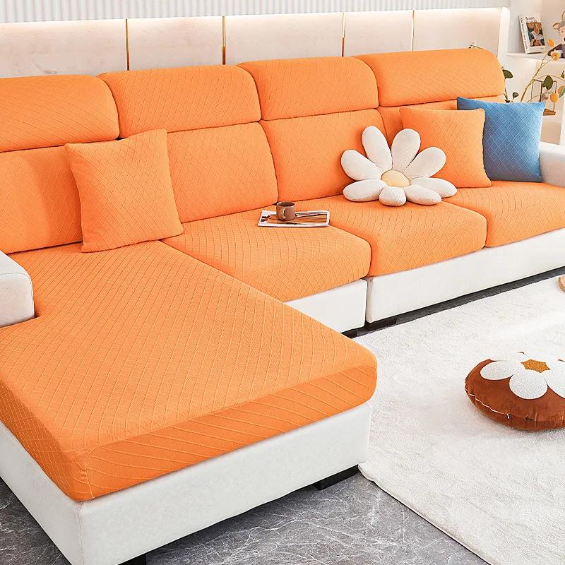 Pokrowiec na sofę Szezlong Rozkładana sofa Nakładka Regulowany Elastyczny Modułowy Pokrowiec na siedzisko sofy w kształcie litery L Ochraniacze na poduszki kanapy