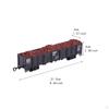 2 Pieces 1:87 Train Carriage Model Toy,Collectibles,Portable,Railway Model,Simulation