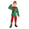 Christmas Elf Costume Set Boys Girls Festive Elf Outfit Kids Classic Red Green Elf Hat Stockings Set Dress-up Attire for Parties Cosplay Performance