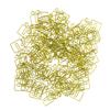 100pcs Paper Clips Christmas Gift Box Shape Increased Skid Resistance Rust Prevention Colorfast Office Paper Clips Green