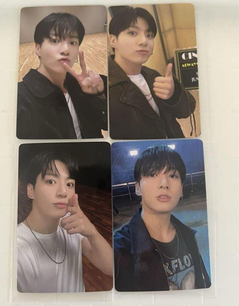 [USED] BTS Jungkook Golden Yizhiyu Limited Trading Cards (4 pieces)