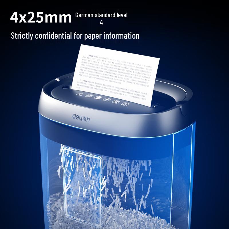 Deli P-4 Cross-Cut Desktop Paper Shredder CN plug (adapter included)