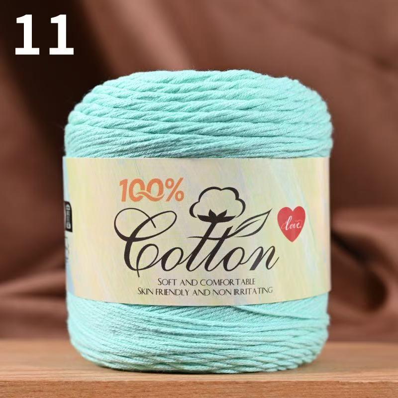 75g Medium Cotton Yarn Cake for Baby Sweater & Crochet Hat - Skin-friendly, Hand-knitted