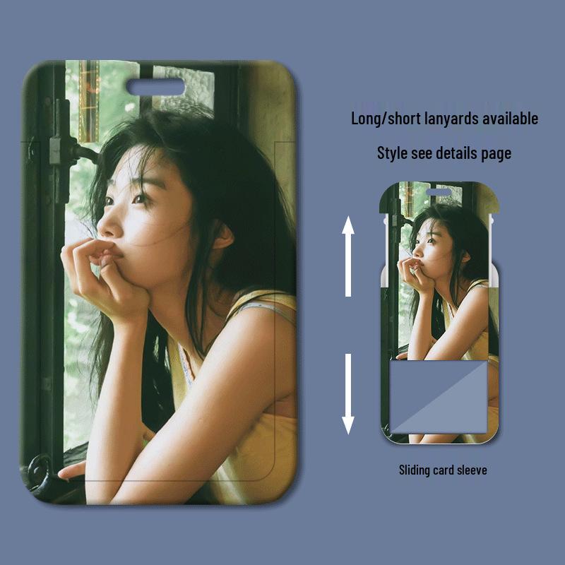 Lu Yuxiao Sliding Cover ID & Badge Holder for Students and Professionals
