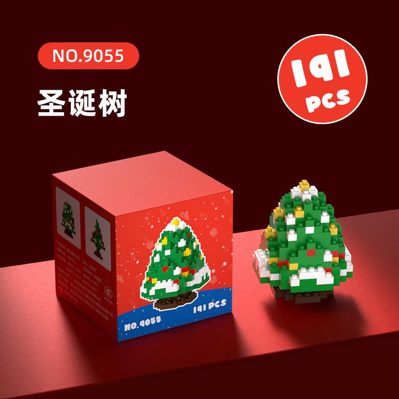 Christmas Micro Blocks Building Sets for Kids Adults Educational Toys for children girl gift DIY Model Bricks for Birthday Gifts