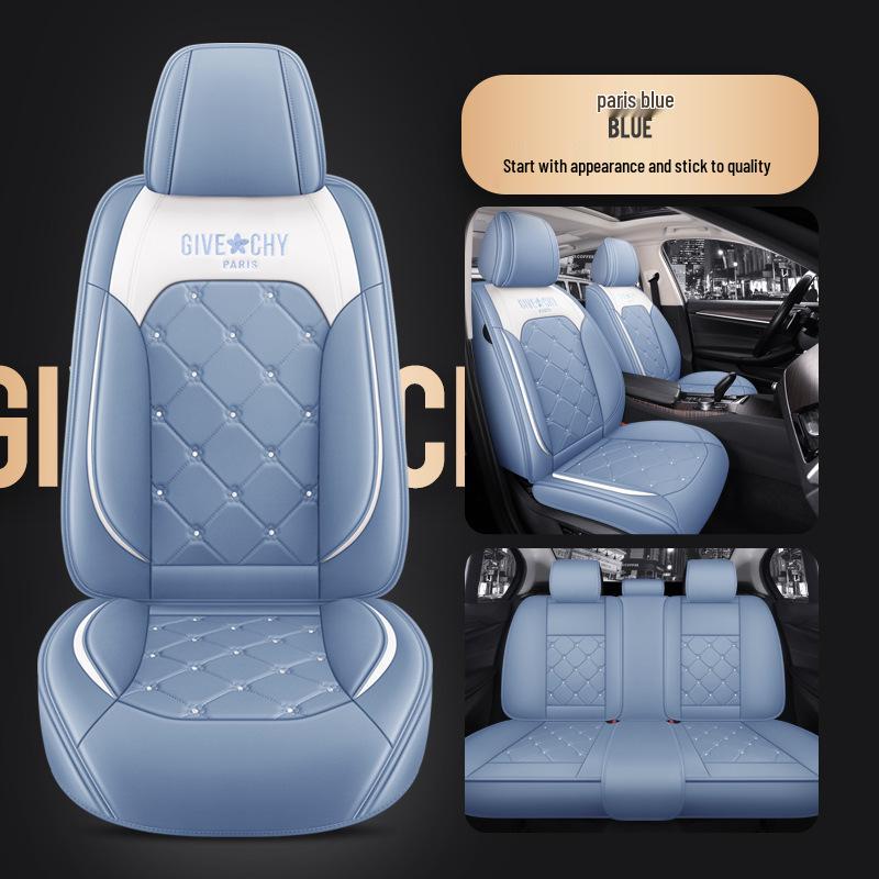 Purple Leather Wind Chime Car Seat Cover for Kicks, Emgrand S, and Range Rover Evoque Regular