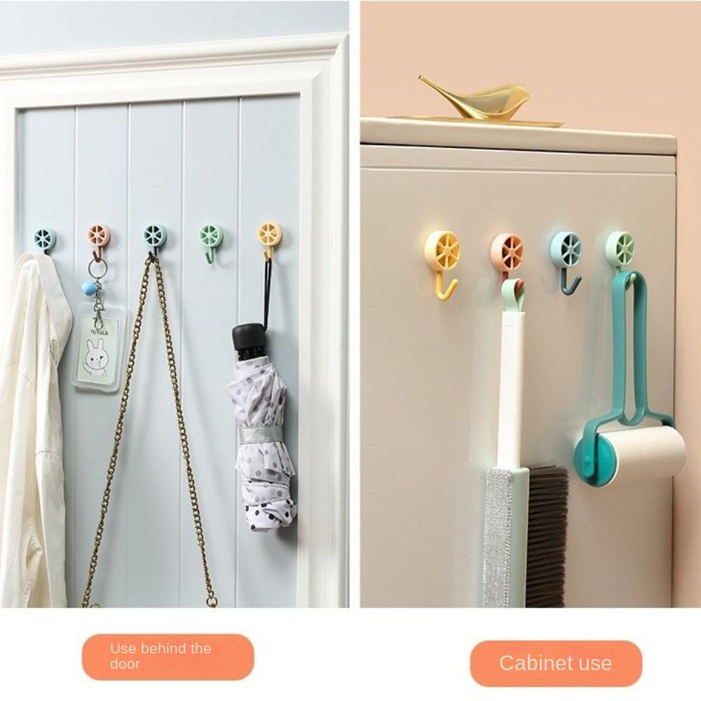 Punch-free Self Adhesive Hooks Lemon Key Bag Hooks New Towel Coat Hooks