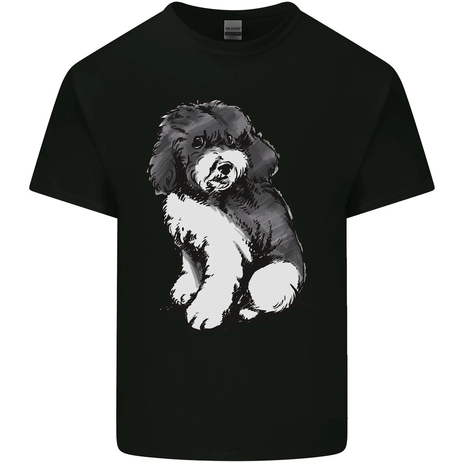 

Harlequin Poodle Sketch Kids T-Shirt Childrens L