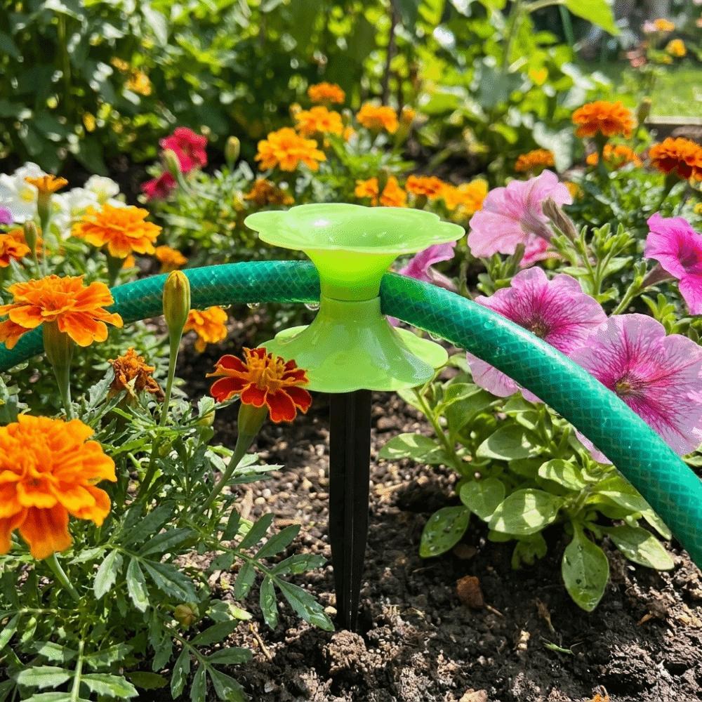 Flower Shaped Garden Hose Guide Directional Protection Lawn Hose Support Hose Holder  Watering