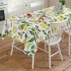 Summer Yellow Lemon Plant Rectangle Tablecloth Party Decor Washable Waterproof Kitchen Dining Table Cloth Wedding Decorations