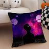 Ttengen Toppa Anime Cushion Cover Throw Pillow Cover Hidden Button Durable Polyester Chair Cushion