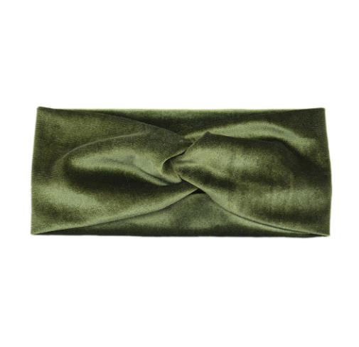 Fashion Solid Color Gold Velvet Cross Stretch Fabric Women Girl Headband Headpiece Turban Bandage Hair Accessories Headwear