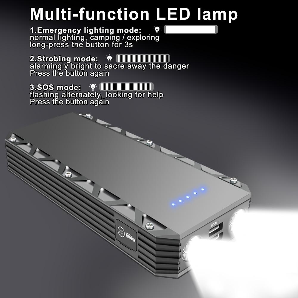 3000A Jump Starter Diesel Gasoline Car Battery Charger Starting Device Starter For Car 12V Emergency Power Supply Car