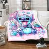 1pc Stitch Printing Blanket - Soft, All-Season Throw for Office Blanket, Personalized Gift with Adorable Cartoon Design