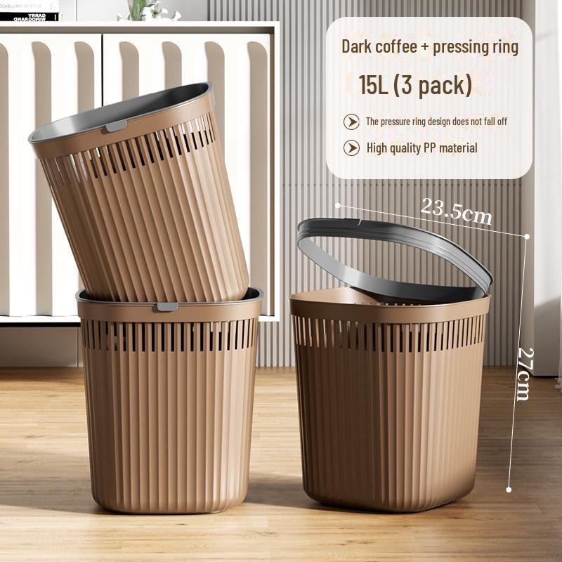 2024 Large Capacity Luxury Wastebasket for Bathroom, Kitchen, Bedroom, and Living Room