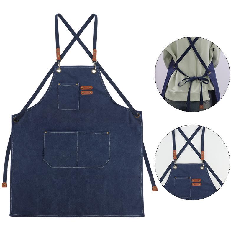 Breathable Waterproof Canvas Apron for Eyelash Extensions and Manicures
