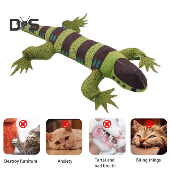 Plyšová kočičí pískací žvýkací hračka ve tvaru krokodýla Interaktivní plyšová hračka pro domácí mazlíčky s kousnutím odolným proti kousání kočičí kousací hračka Čištění zubů Broušení Měkká hračka pro domácí mazlíčky