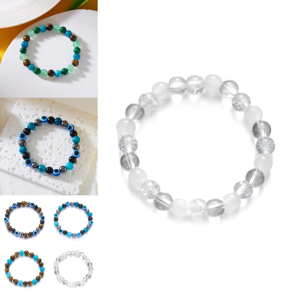 Eye Of The Devil Beaded Bracelet With Elastic Design For Fashionable Women Gift